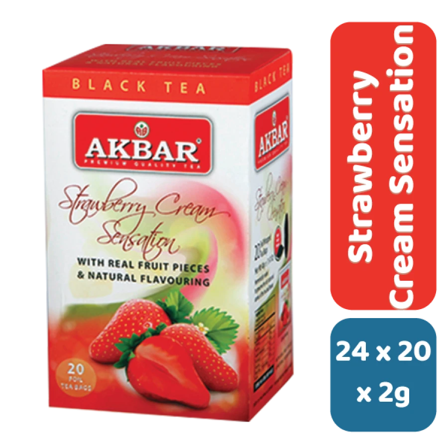 AKBAR RF STRAWBERRY CREAM SENSATION - B/T (PA/FOIL ENV)