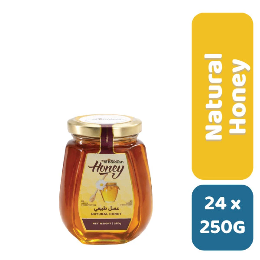 AL BARAKAH NATURAL HONEY (GLASS BOTTLE) 250g