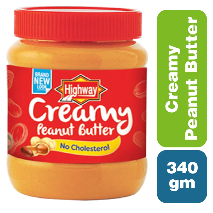 HIGHWAY PEANUT BUTTER CREAMY(RED)12 Oz 340 g