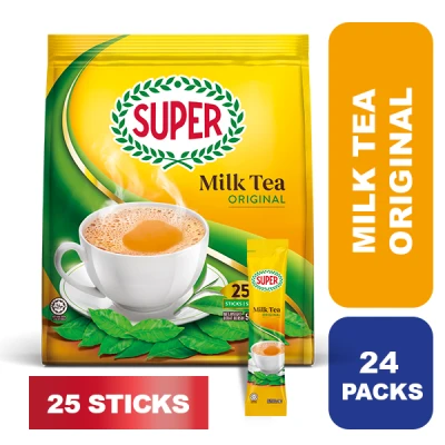 Super Milk Tea Original 2 Packs (TOTAL 50 Sticks)