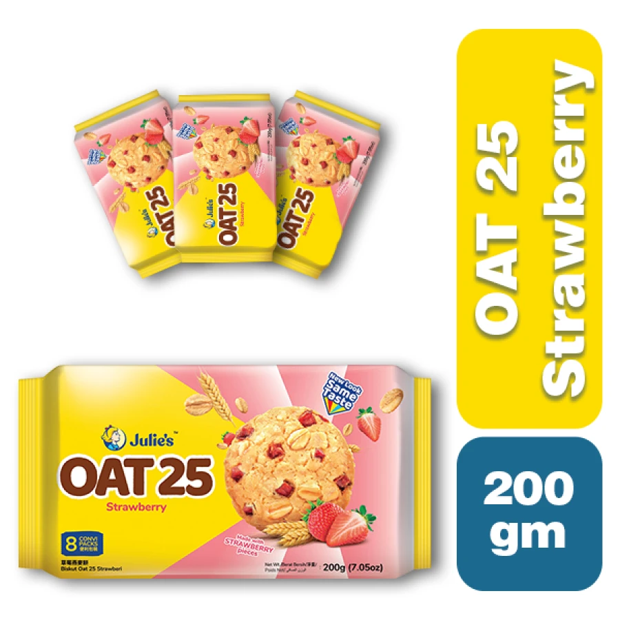JULIES OAT 25 STRAWBERRY 200 g