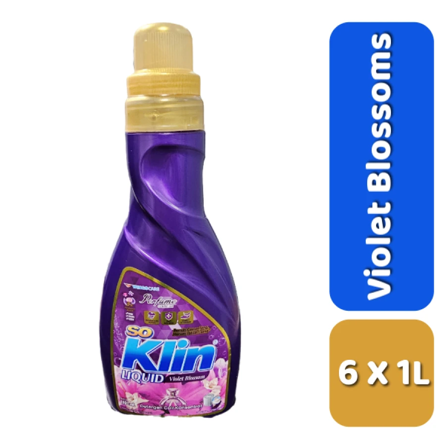 SOKLIN LIQUID DETERGENT PURPLE 1 ltr