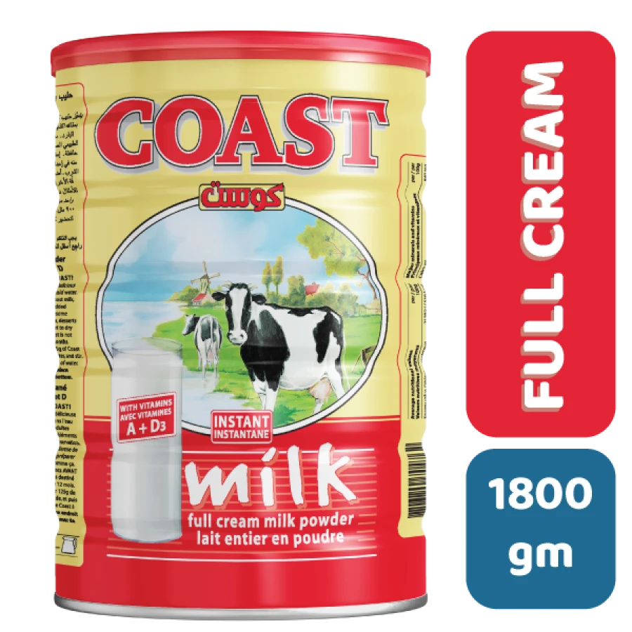 COAST FULL CREAM MILK POWDER 1800 g