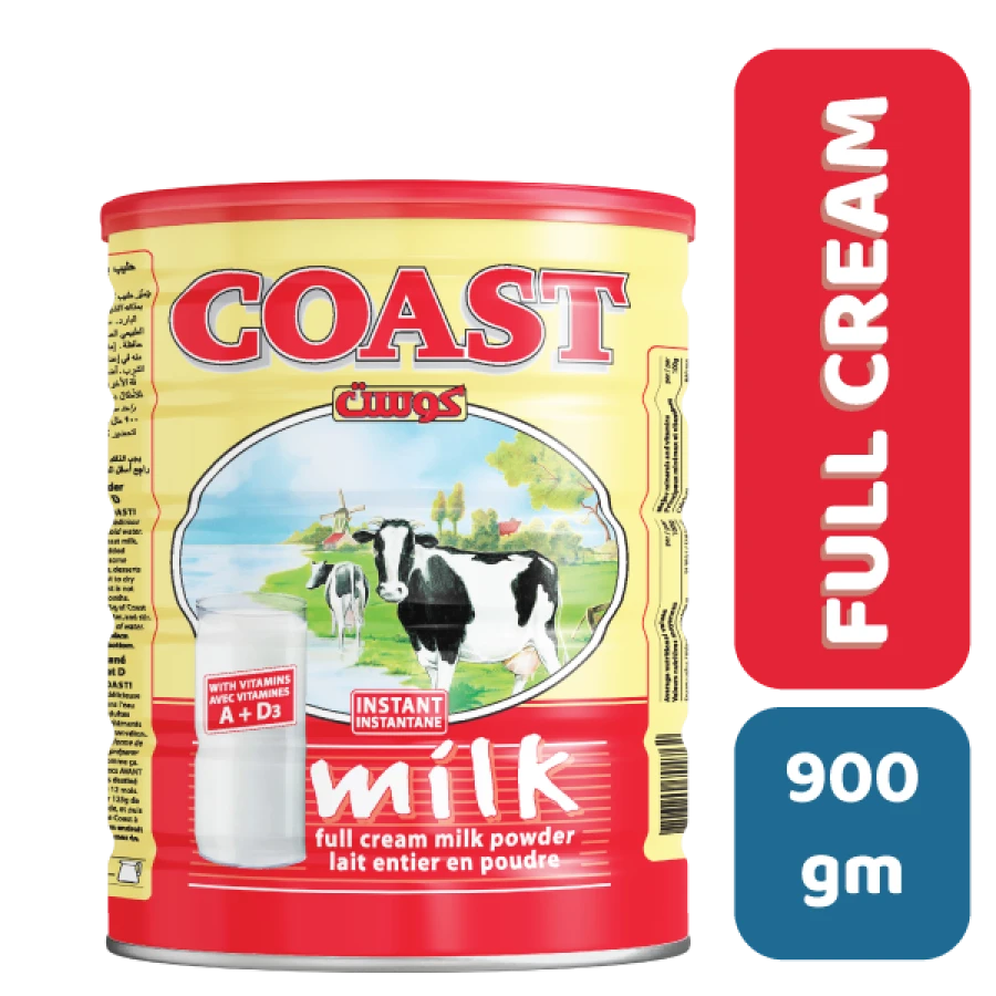 COAST FULL CREAM MILK POWDER 900 g