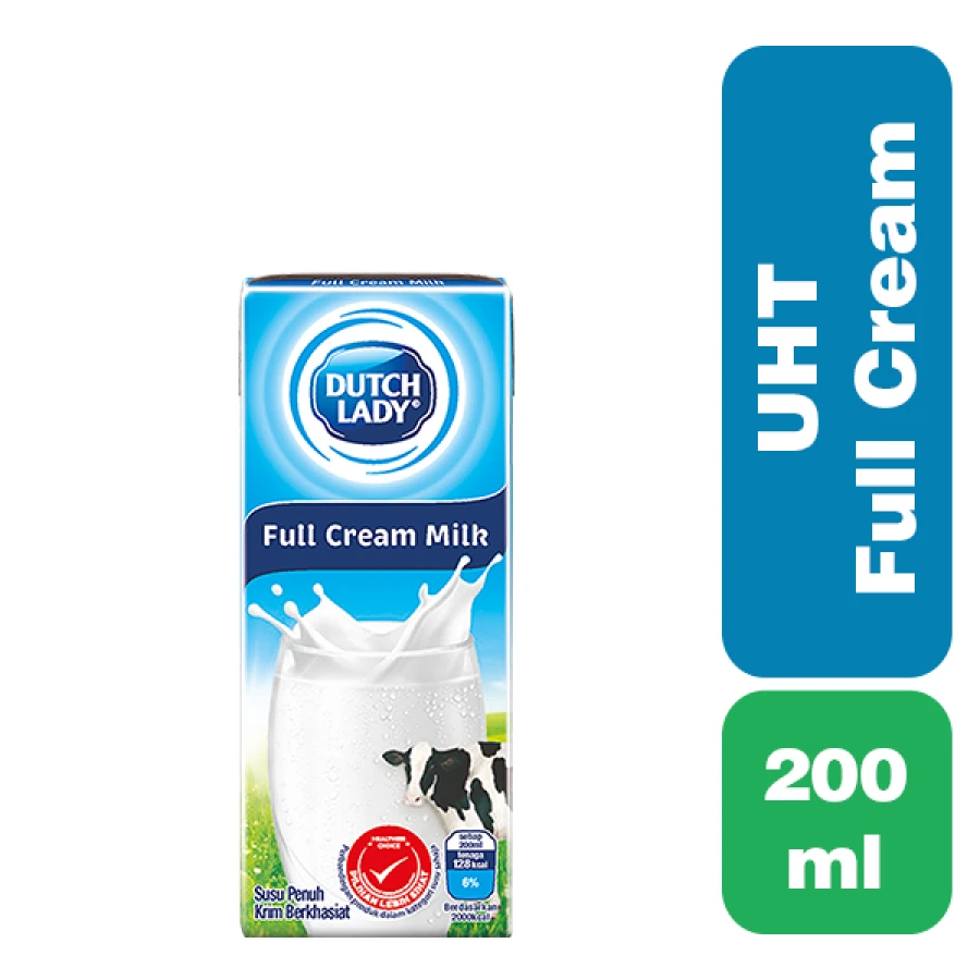 DUTCH LADY UHT MILK 200 ml FULL-CREAM